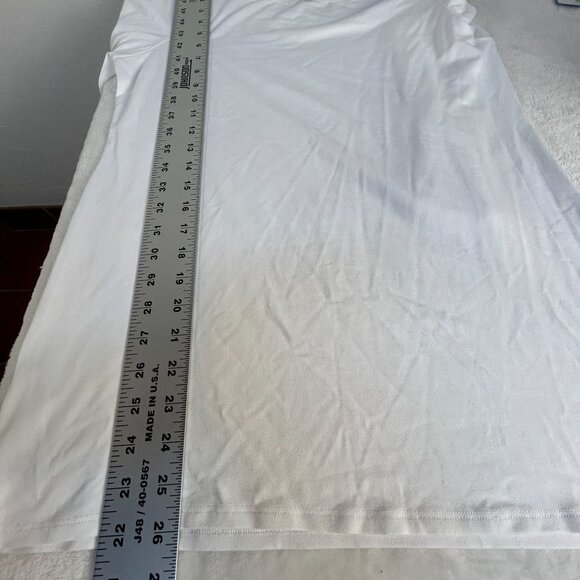 Eileen Fisher Womens White Boat Neck Long-Sleeve Top Size Medium Stretch Casual - Picture 7 of 7